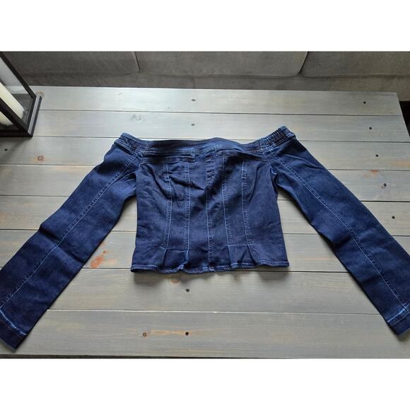 NWT Free People Up And Go Denim Top - Medium - Picture 4 of 4